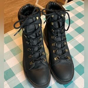 black combat boots by Primark